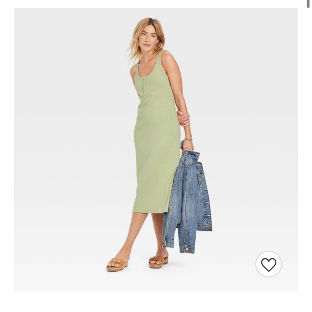 Universal Thread Sleeveless Green Midi Dress - XS